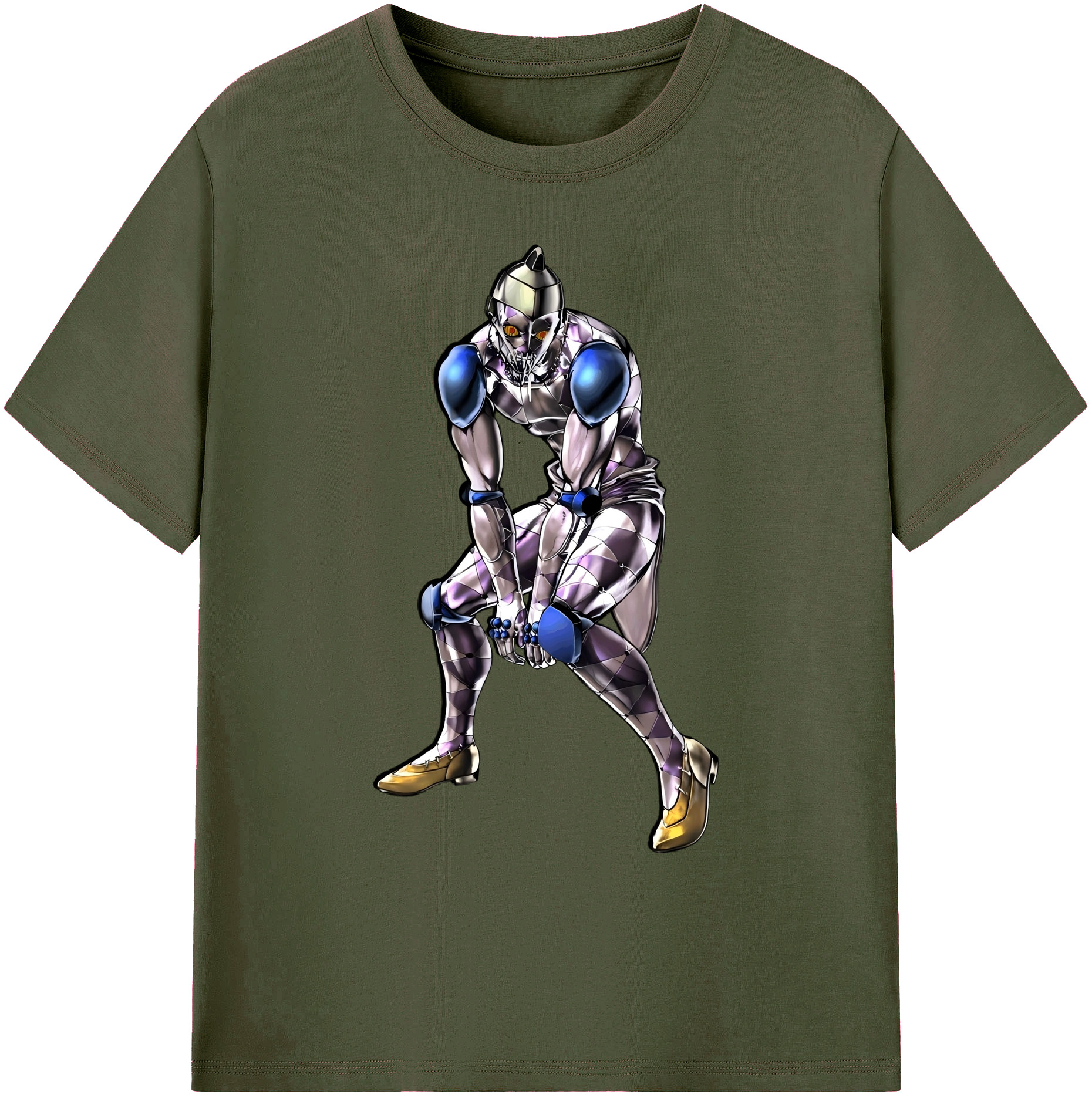 （画像用） ジョジョの奇妙な冒険 JoJo's Bizarre Adventure 綿100％ メンズ半袖Tシャツ｜肌触りやわらか＆通気性